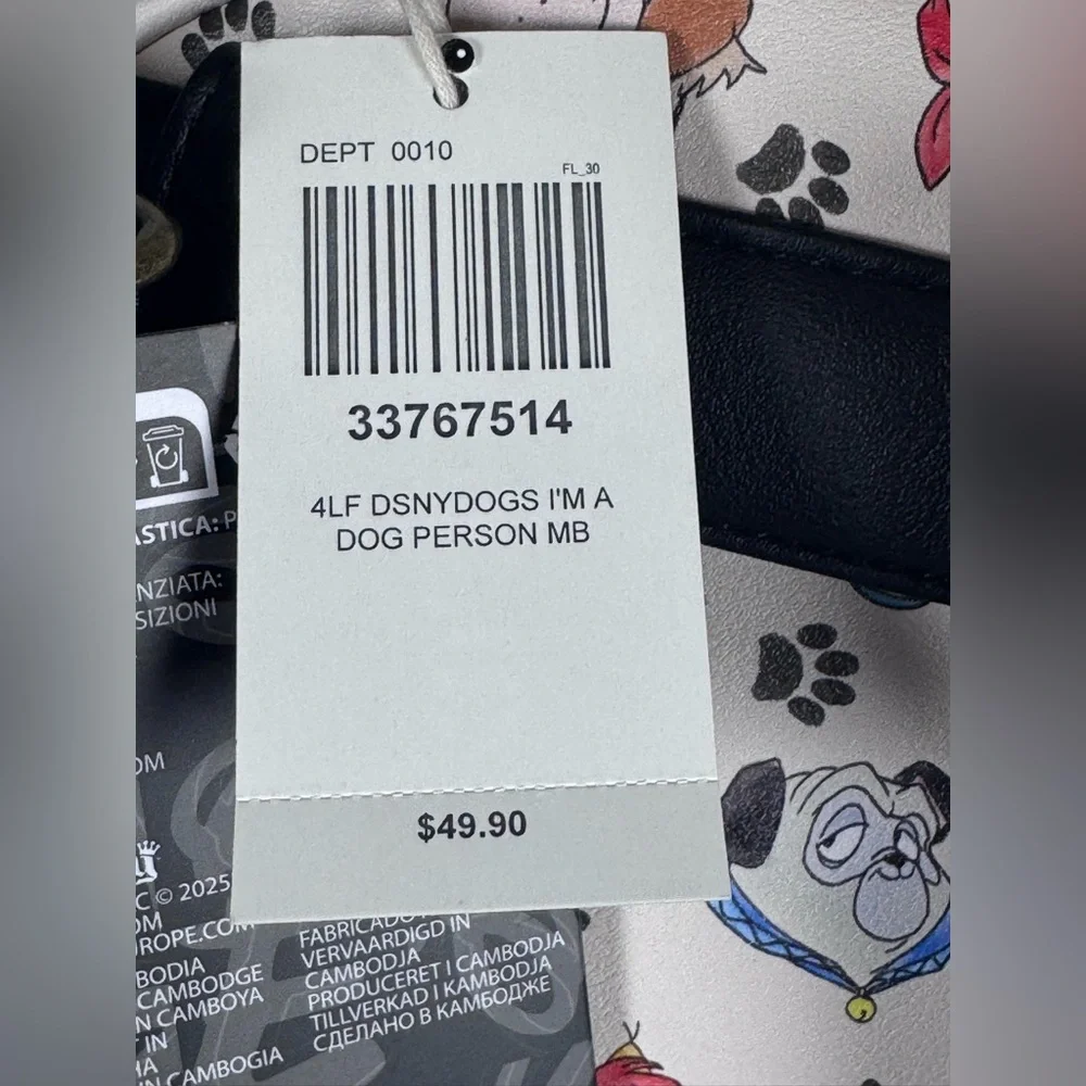 NWT Loungefly Disney Dogs “Im a dog person” mini Backpack - Picture 9 of 12